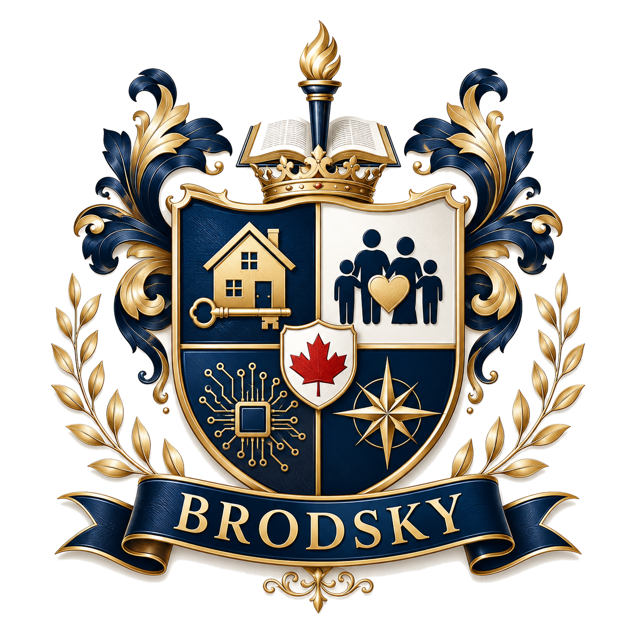 Brodsky family crest